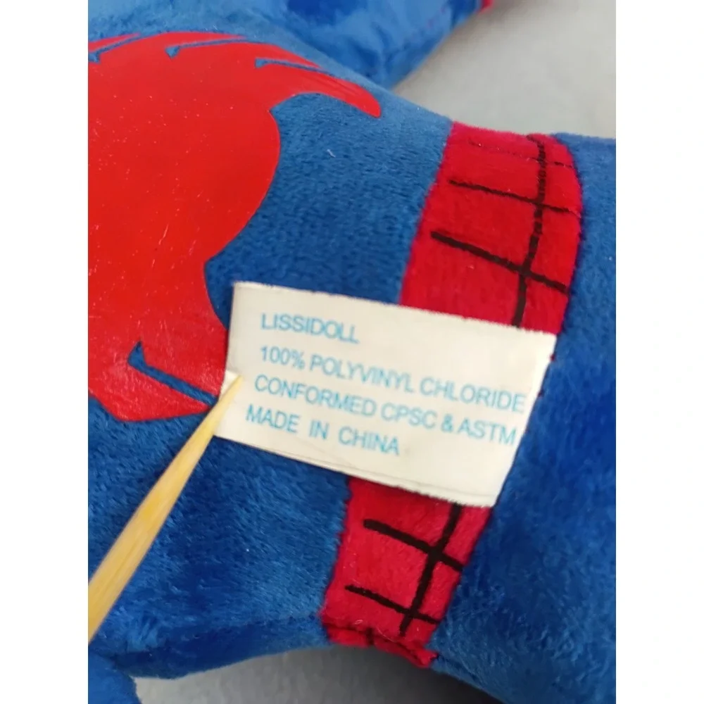 Lissidoll Spider-Man Bahamas Souvenir Plush Stuffed Toy Red Blue 19.5 Inch